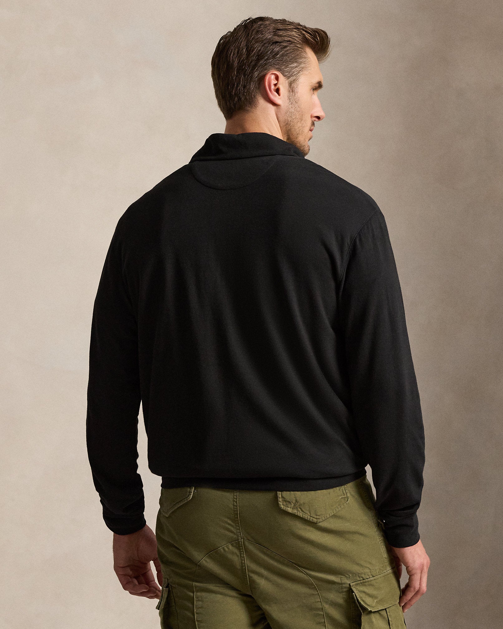 Ralph Lauren Luxury Jersey QuarterZip Pullover