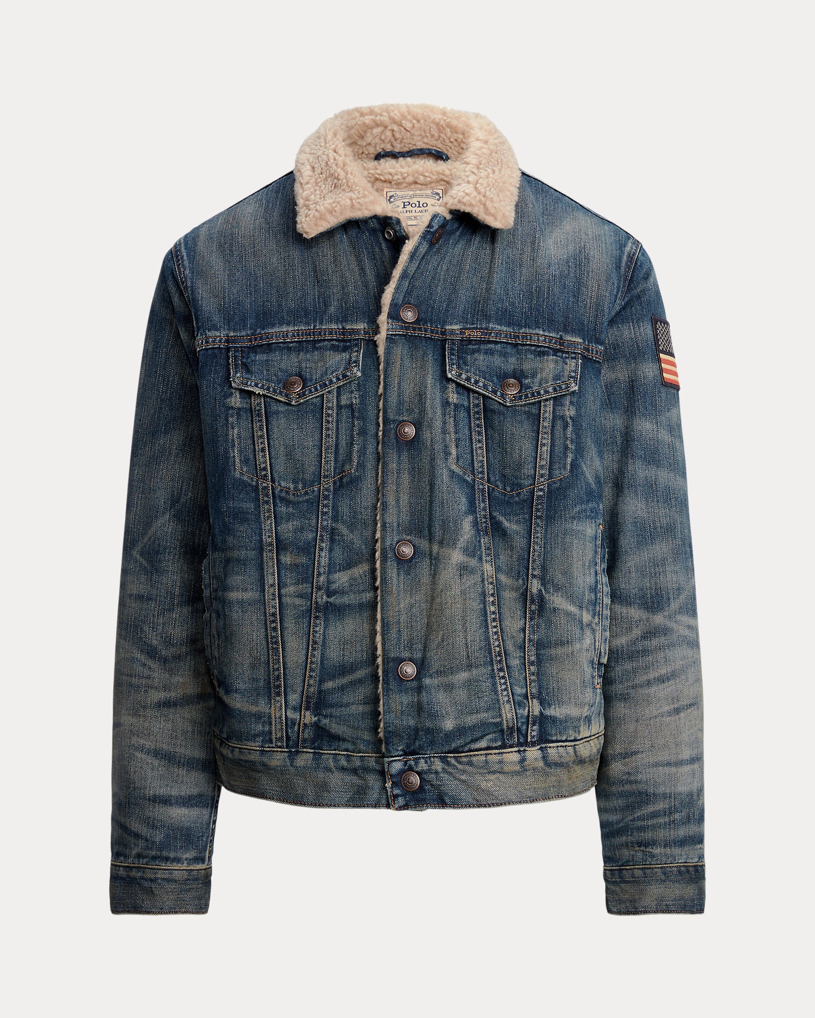 Ralph Lauren FleeceLined Denim Trucker Jacket