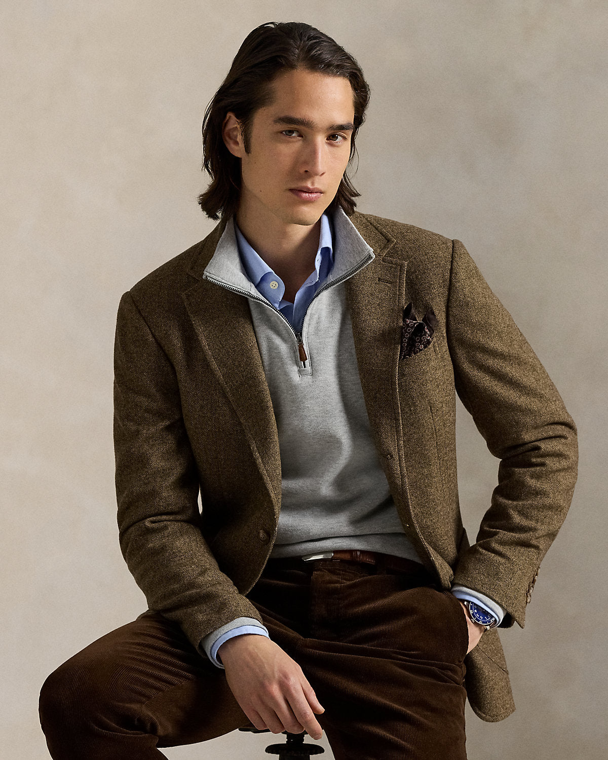 Ralph Lauren EstateRib QuarterZip Pullover