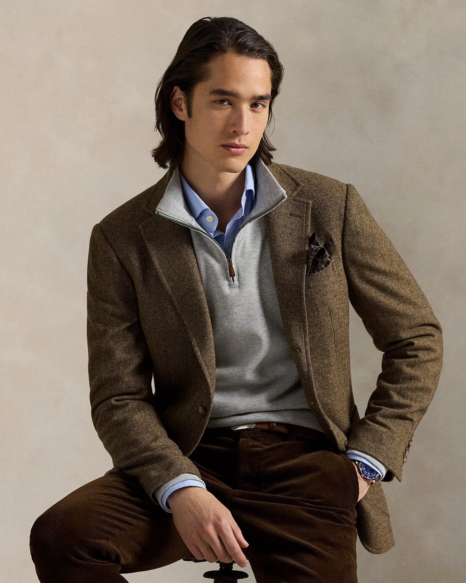 Ralph Lauren EstateRib QuarterZip Pullover