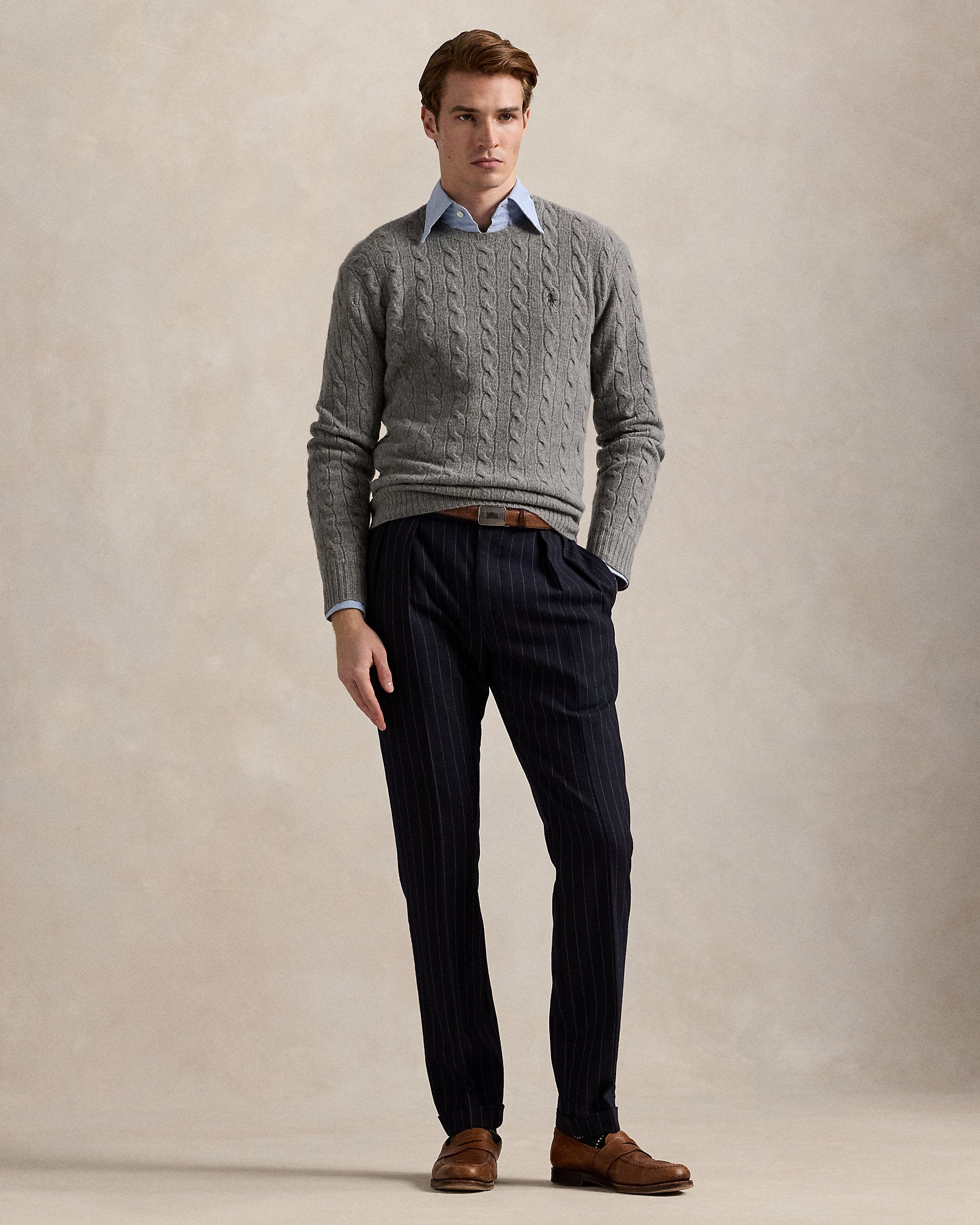 Ralph Lauren CableKnit WoolCashmere Sweater