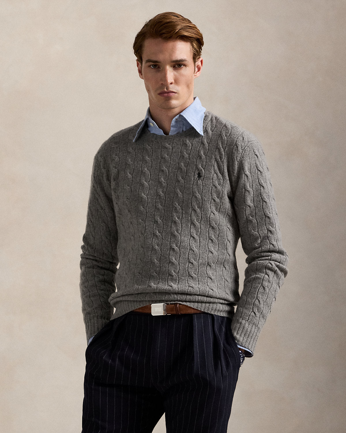 Ralph Lauren CableKnit WoolCashmere Sweater
