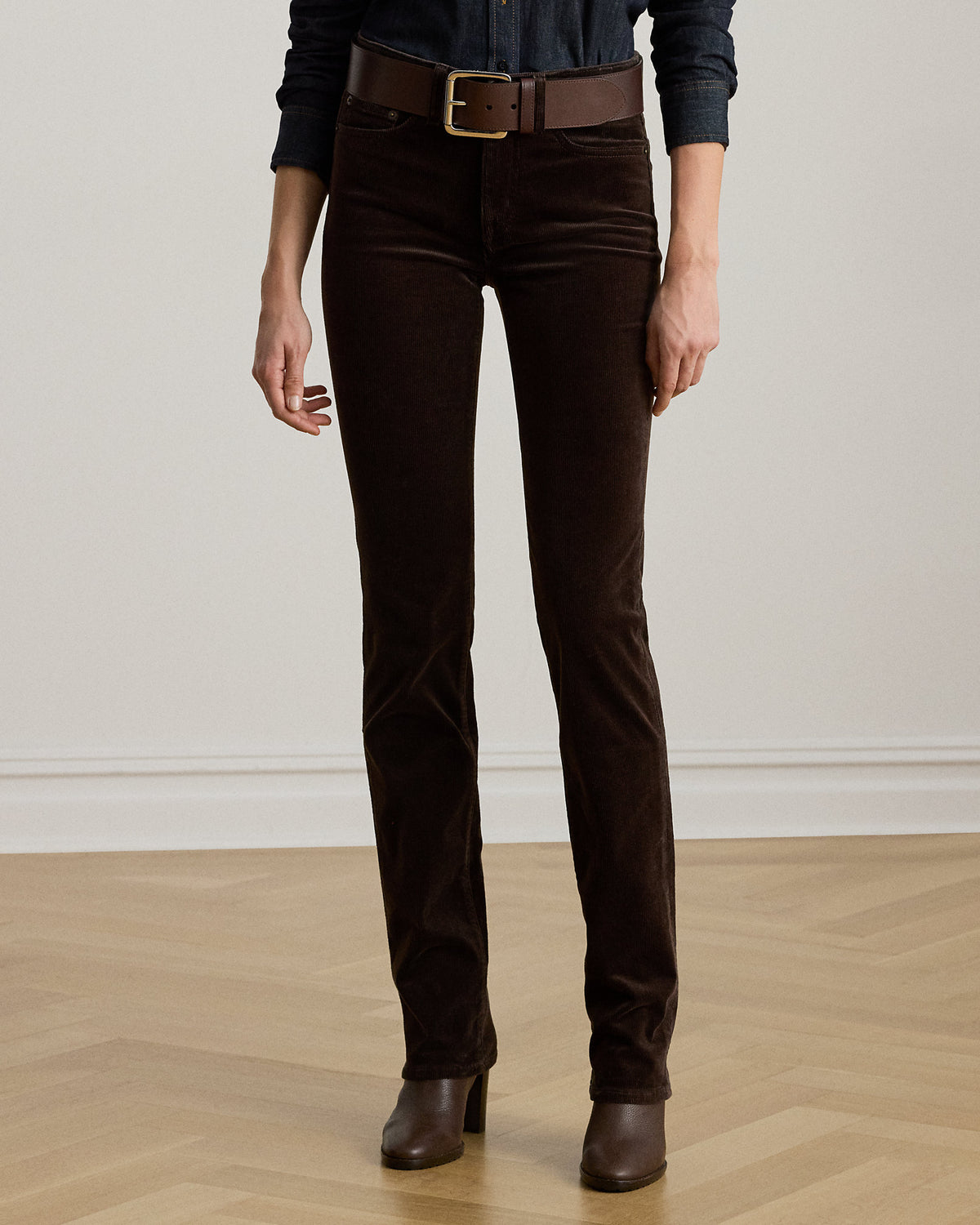 Ralph Lauren Stretch Corduroy MidRise Straight Pant