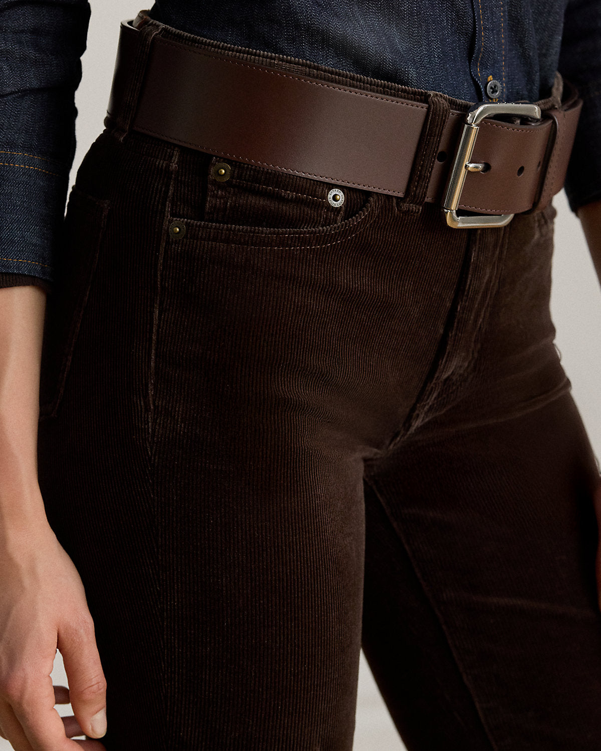 Ralph Lauren Stretch Corduroy MidRise Straight Pant
