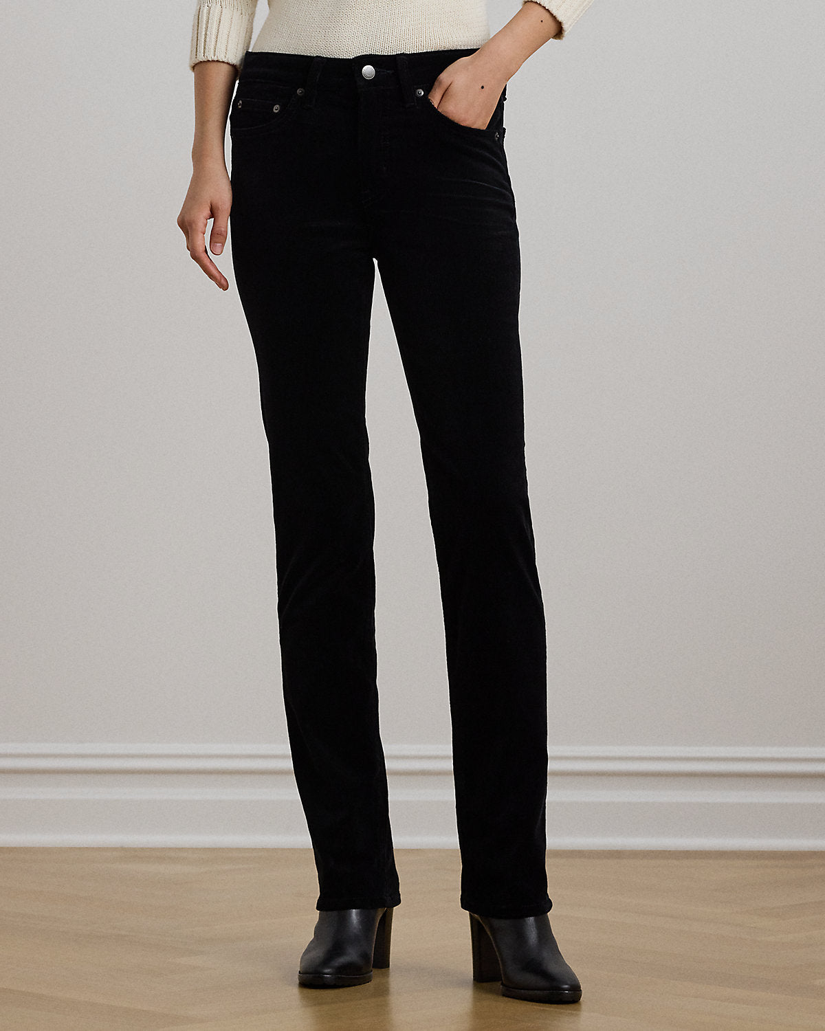 Ralph Lauren Stretch Corduroy MidRise Straight Pant