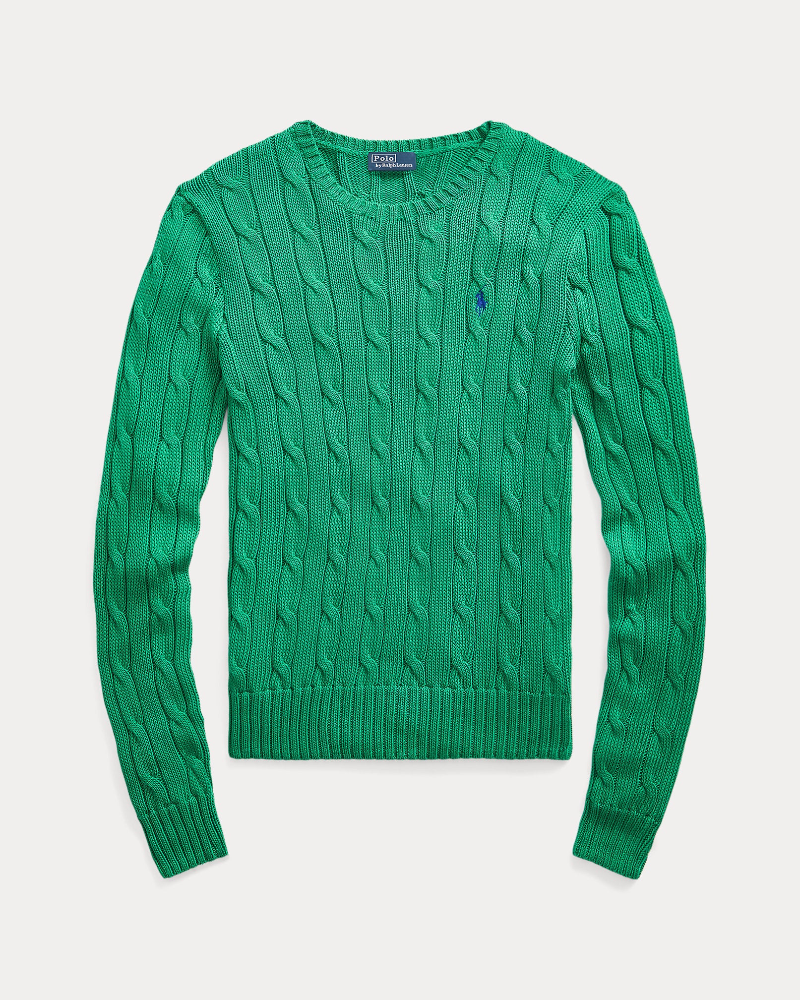 Ralph Lauren CableKnit Cotton Crewneck Sweater