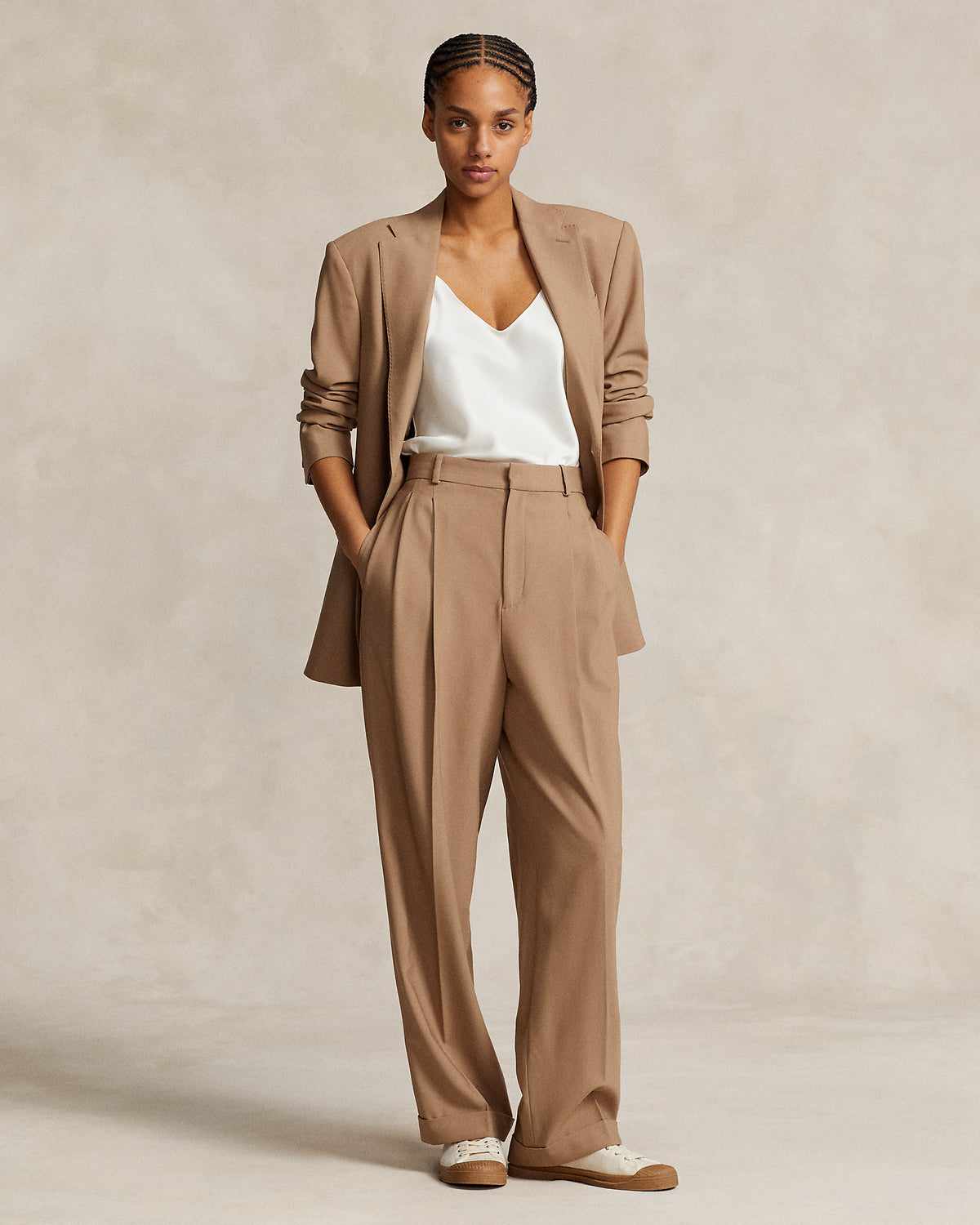 Ralph Lauren SingleBreasted Stretch Wool Blazer