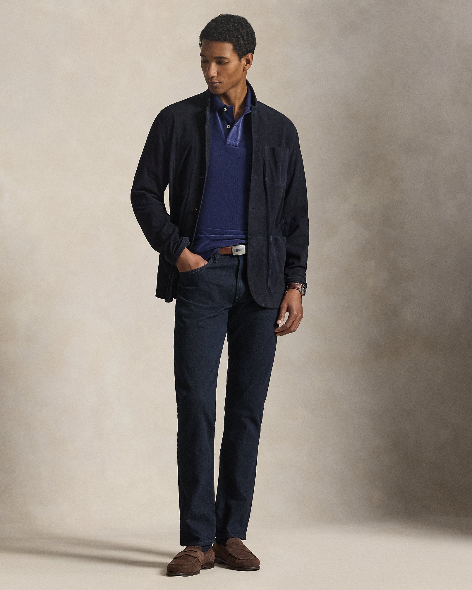 Ralph Lauren Classic Fit Knit Corduroy Polo Shirt