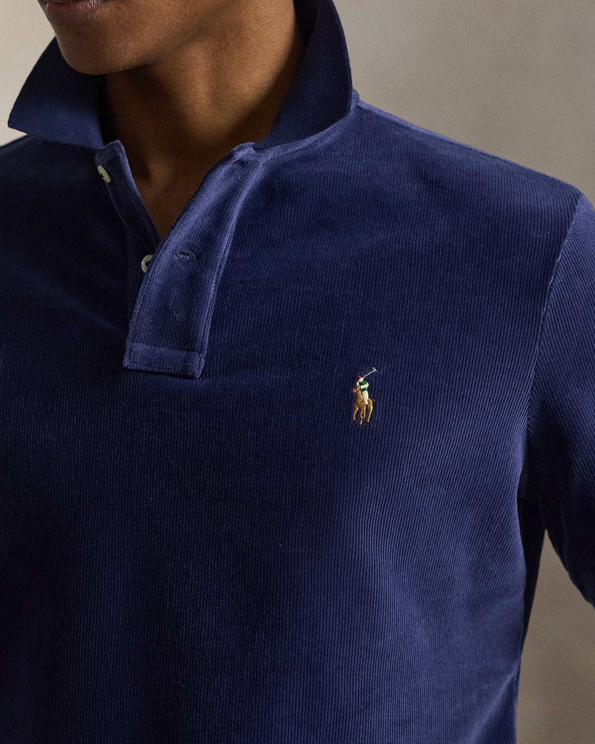 Ralph Lauren Classic Fit Knit Corduroy Polo Shirt