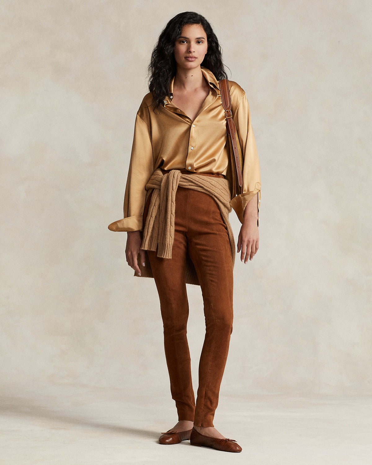 Ralph Lauren Lambskin Suede Pant