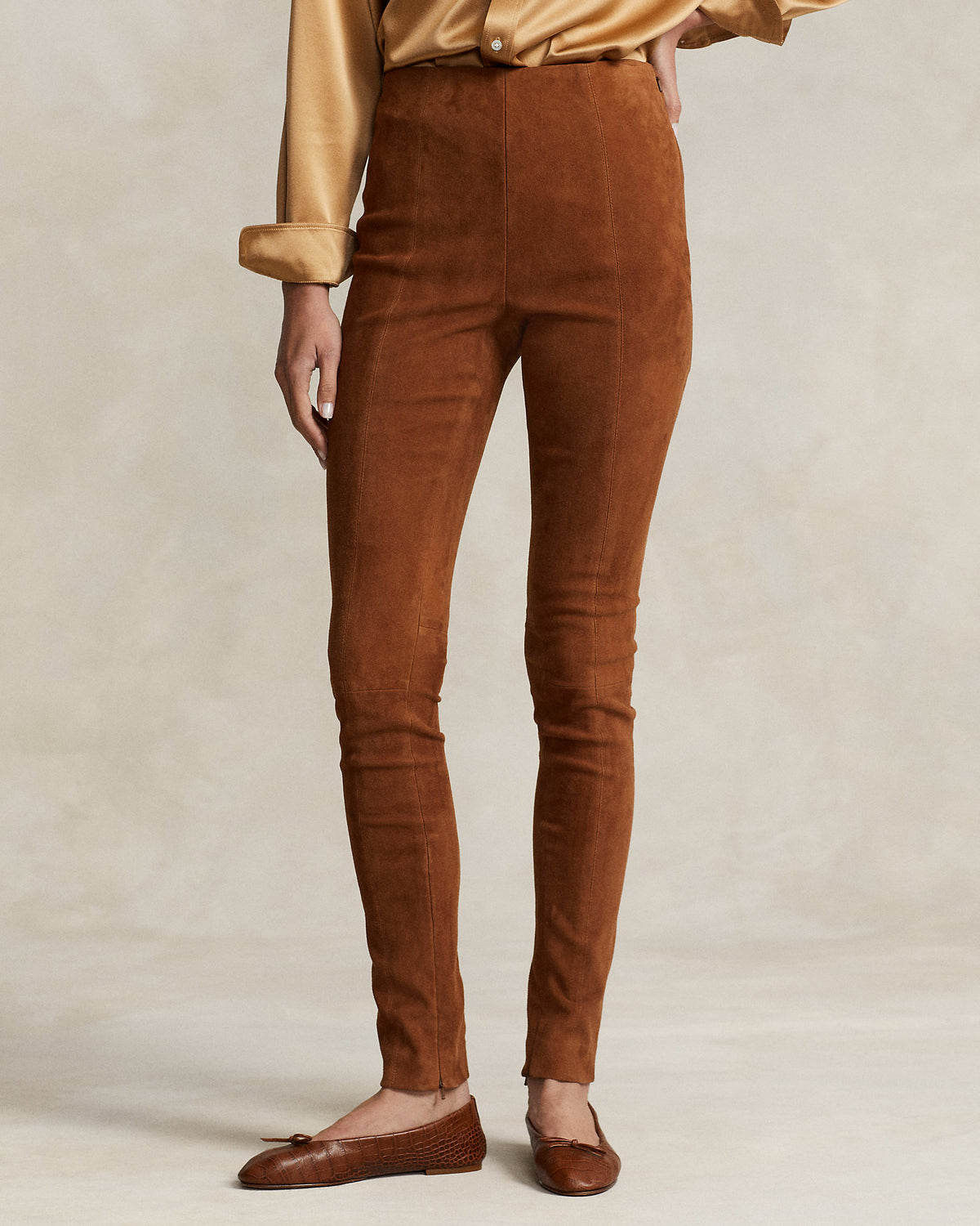 Ralph Lauren Lambskin Suede Pant