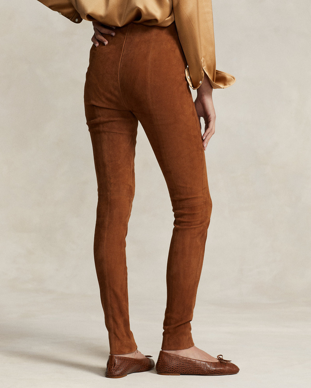 Ralph Lauren Lambskin Suede Pant