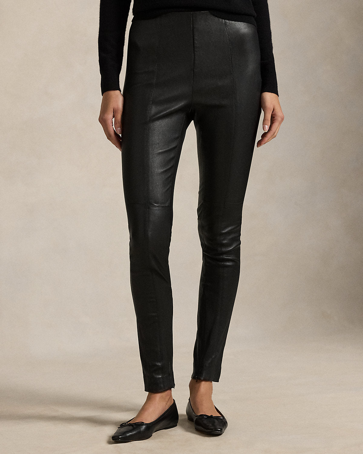 Ralph Lauren The Lambskin SideZip Pant