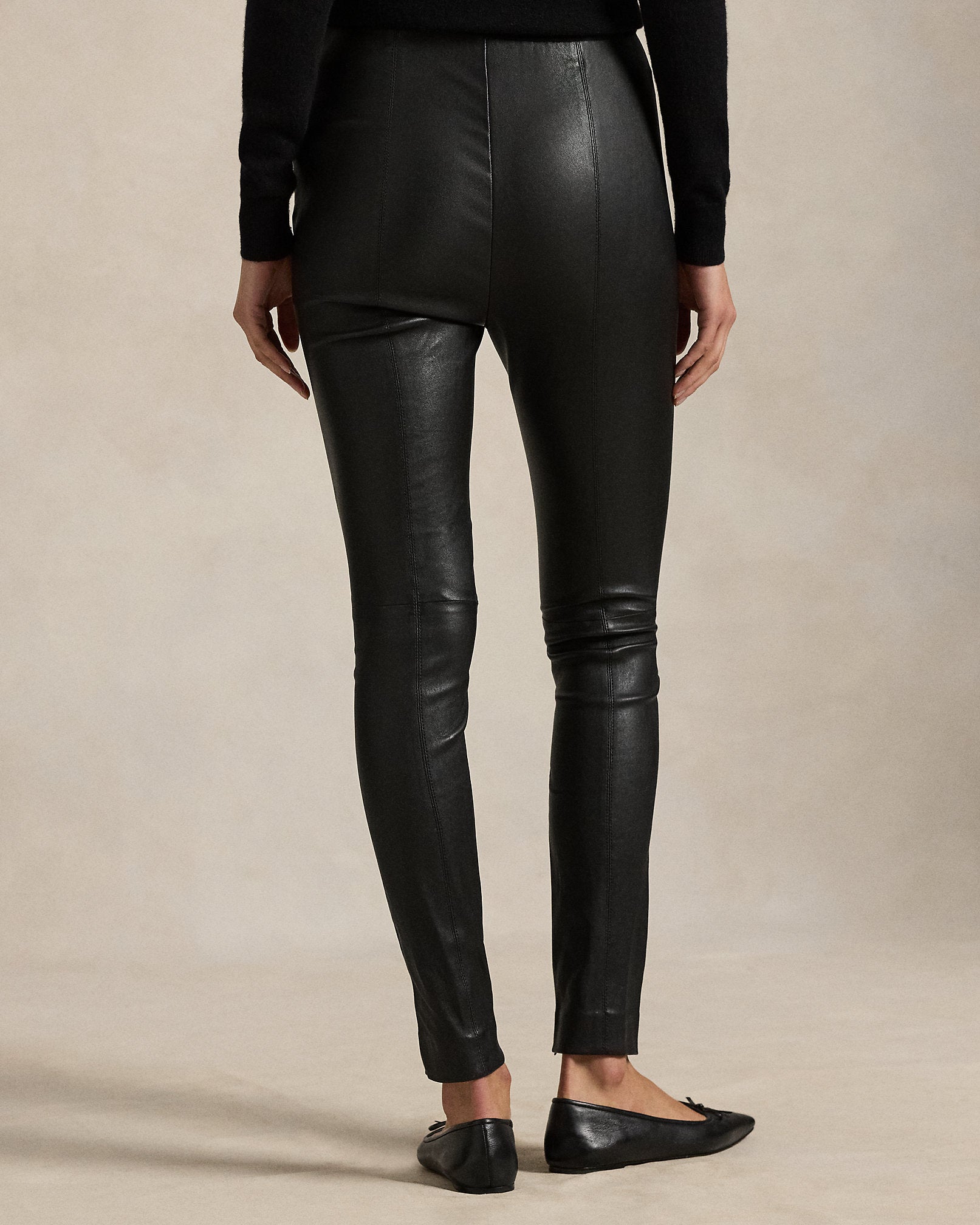 Ralph Lauren The Lambskin SideZip Pant