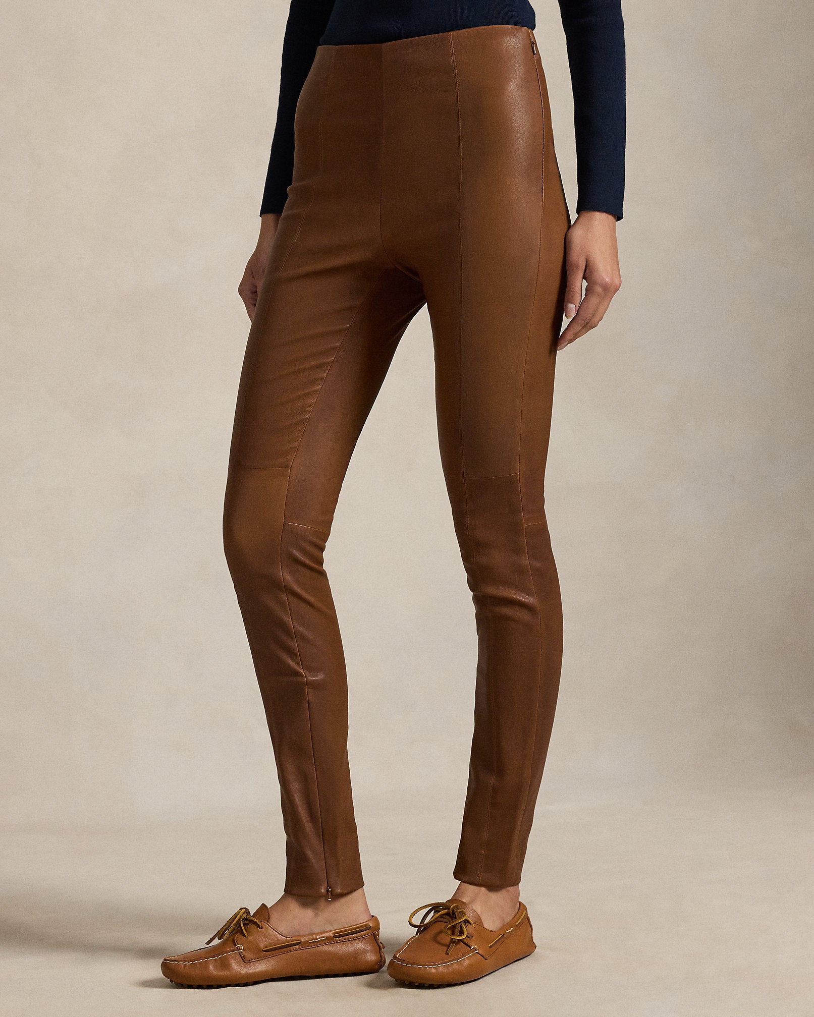 Ralph Lauren The Lambskin SideZip Pant
