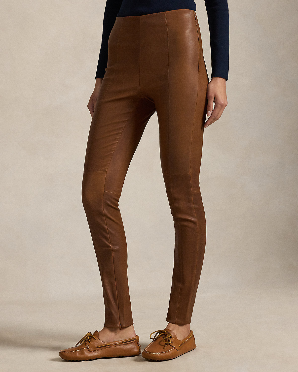 Ralph Lauren The Lambskin SideZip Pant