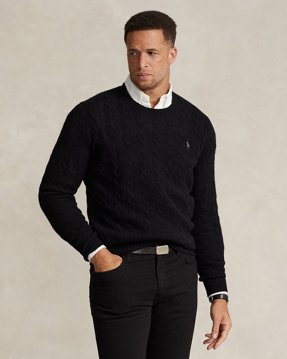 Ralph Lauren CableKnit WoolCashmere Sweater