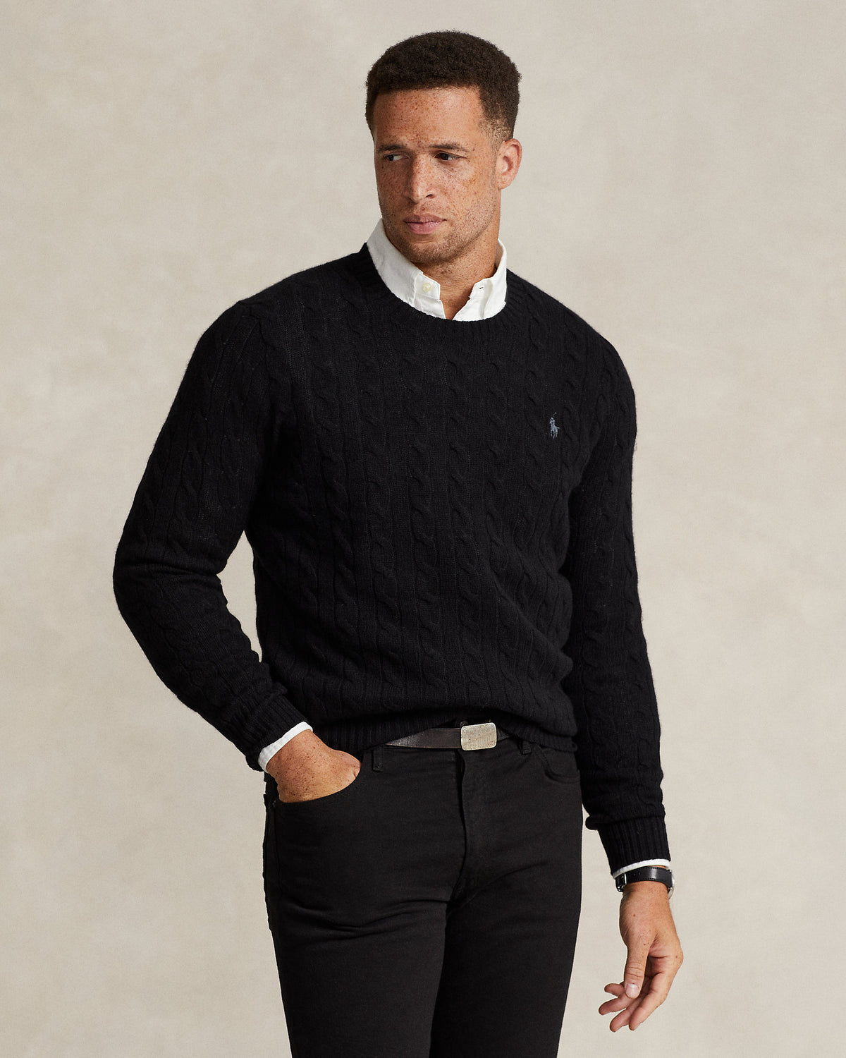 Ralph Lauren CableKnit WoolCashmere Sweater