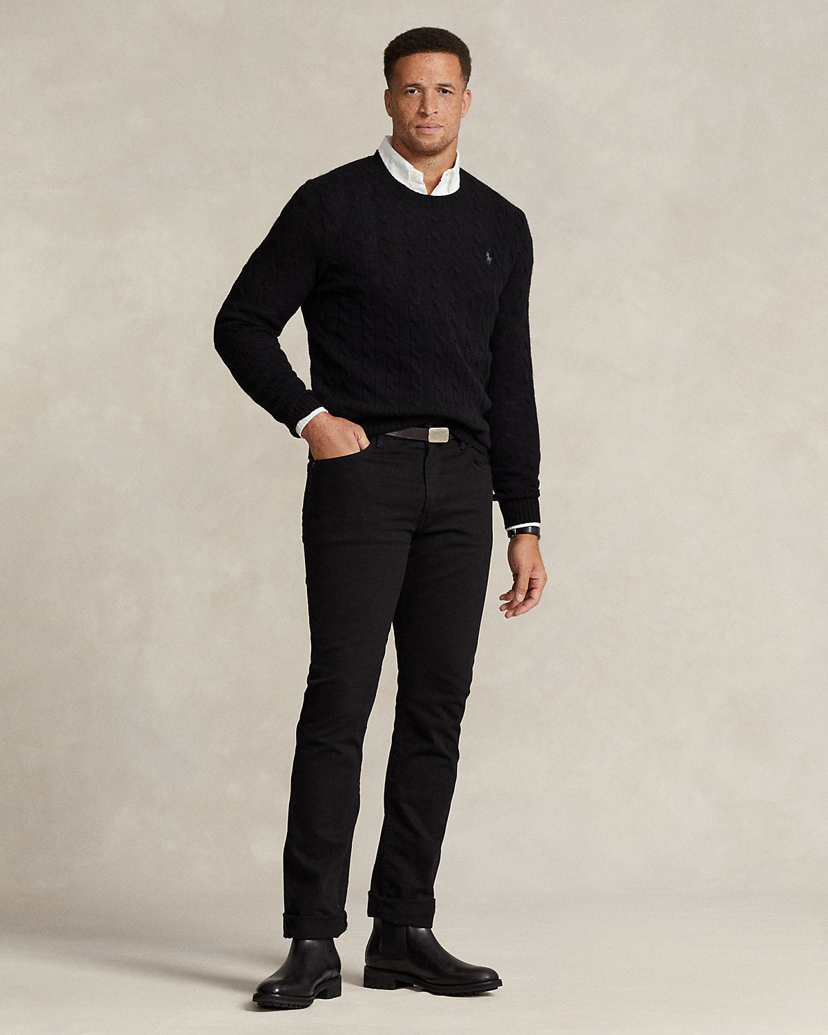 Ralph Lauren CableKnit WoolCashmere Sweater