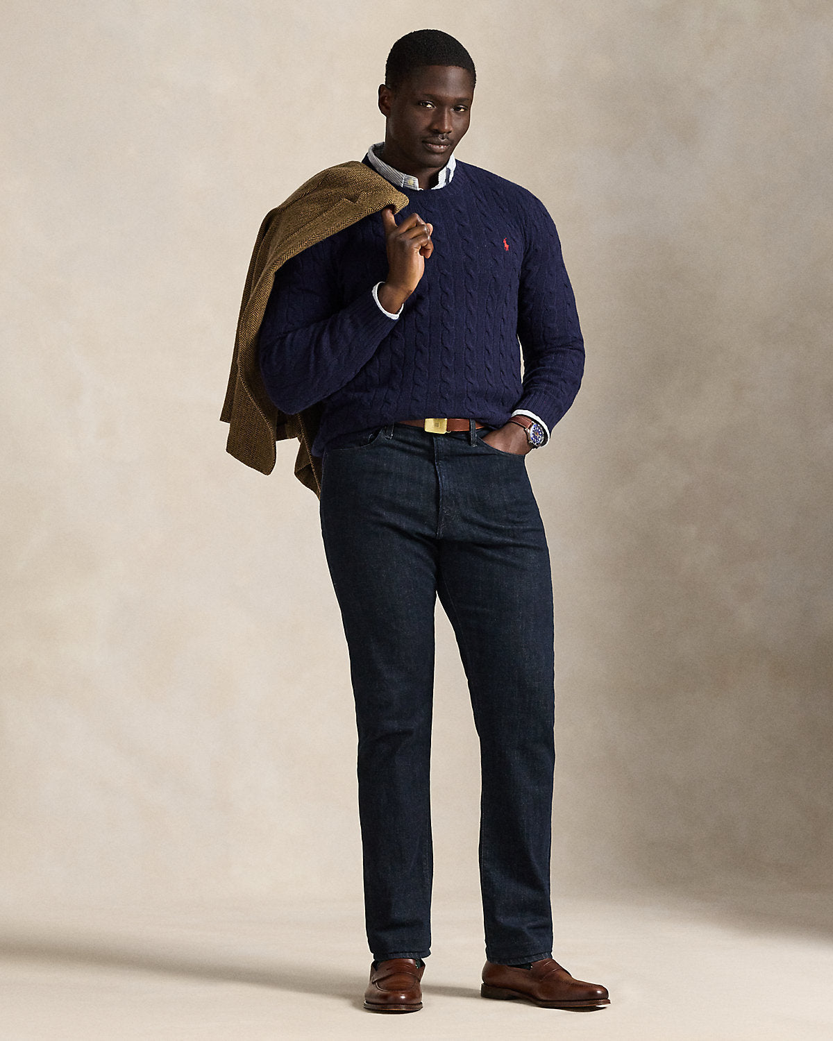 Ralph Lauren CableKnit WoolCashmere Sweater