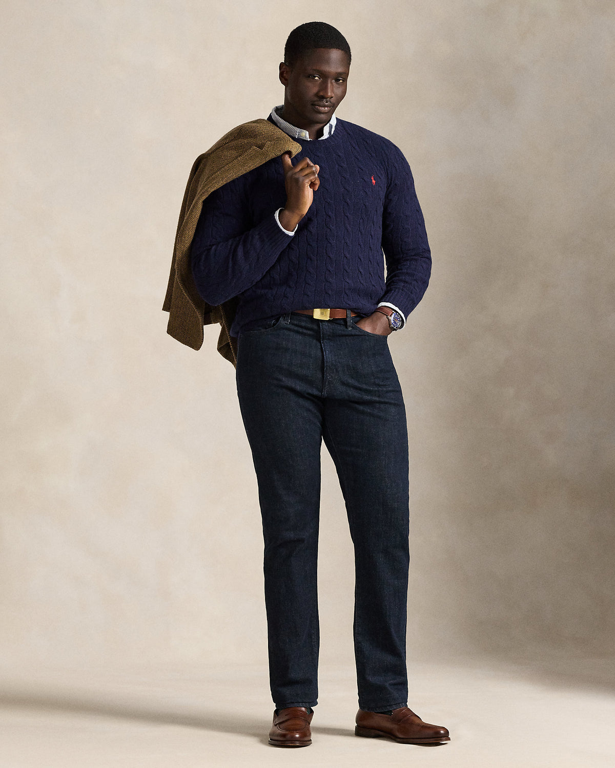 Ralph Lauren CableKnit WoolCashmere Sweater