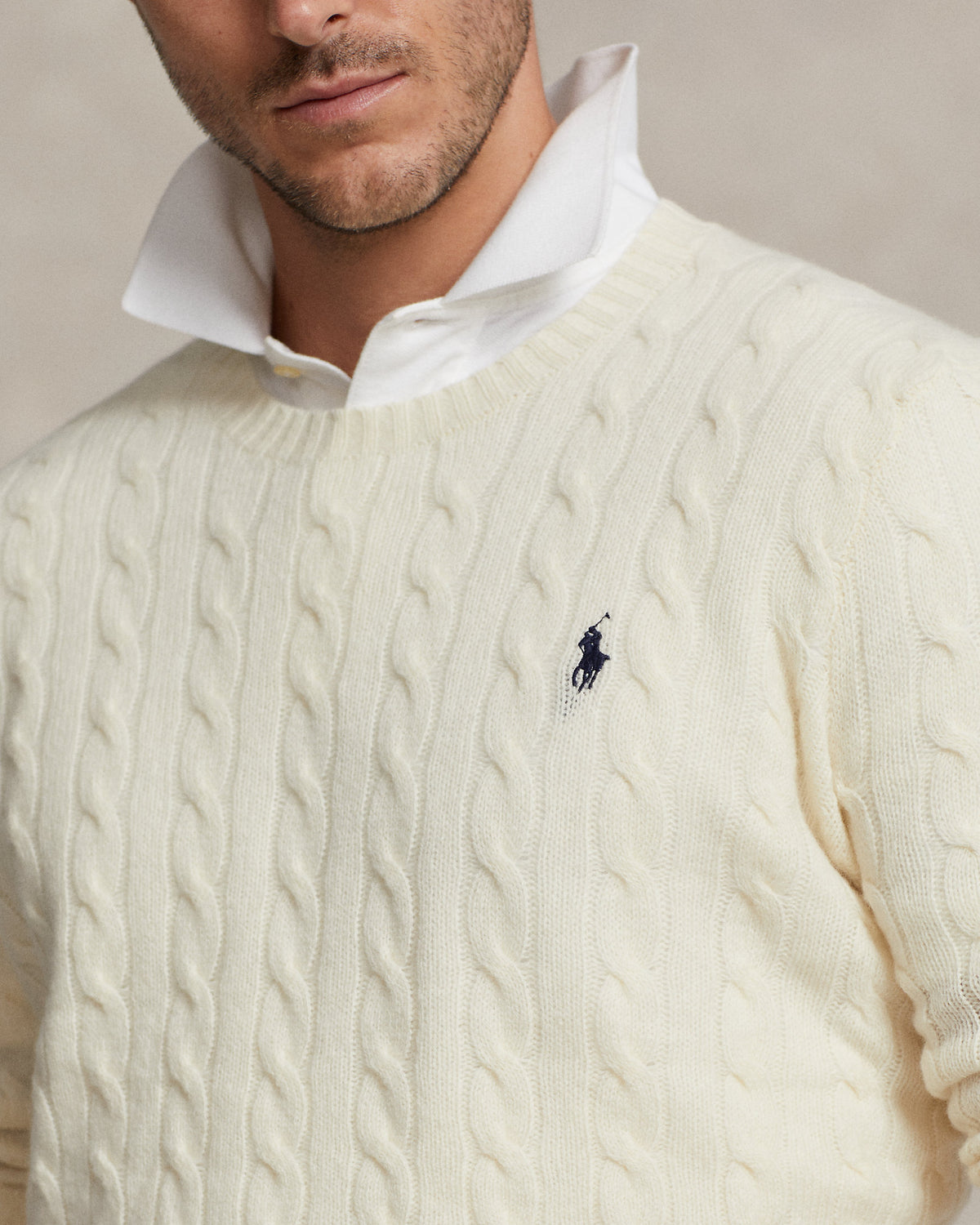 Ralph Lauren CableKnit WoolCashmere Sweater
