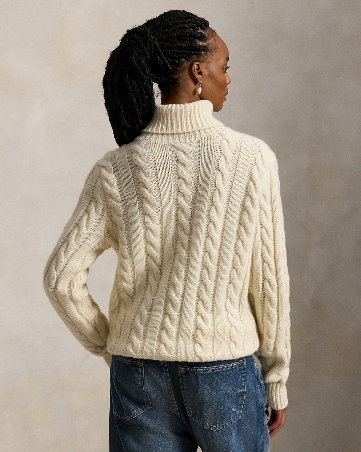 Ralph Lauren CableKnit WoolCashmere Sweater