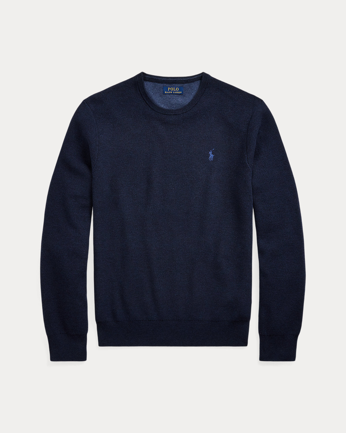 Ralph Lauren MeshKnit Cotton Crewneck Sweater