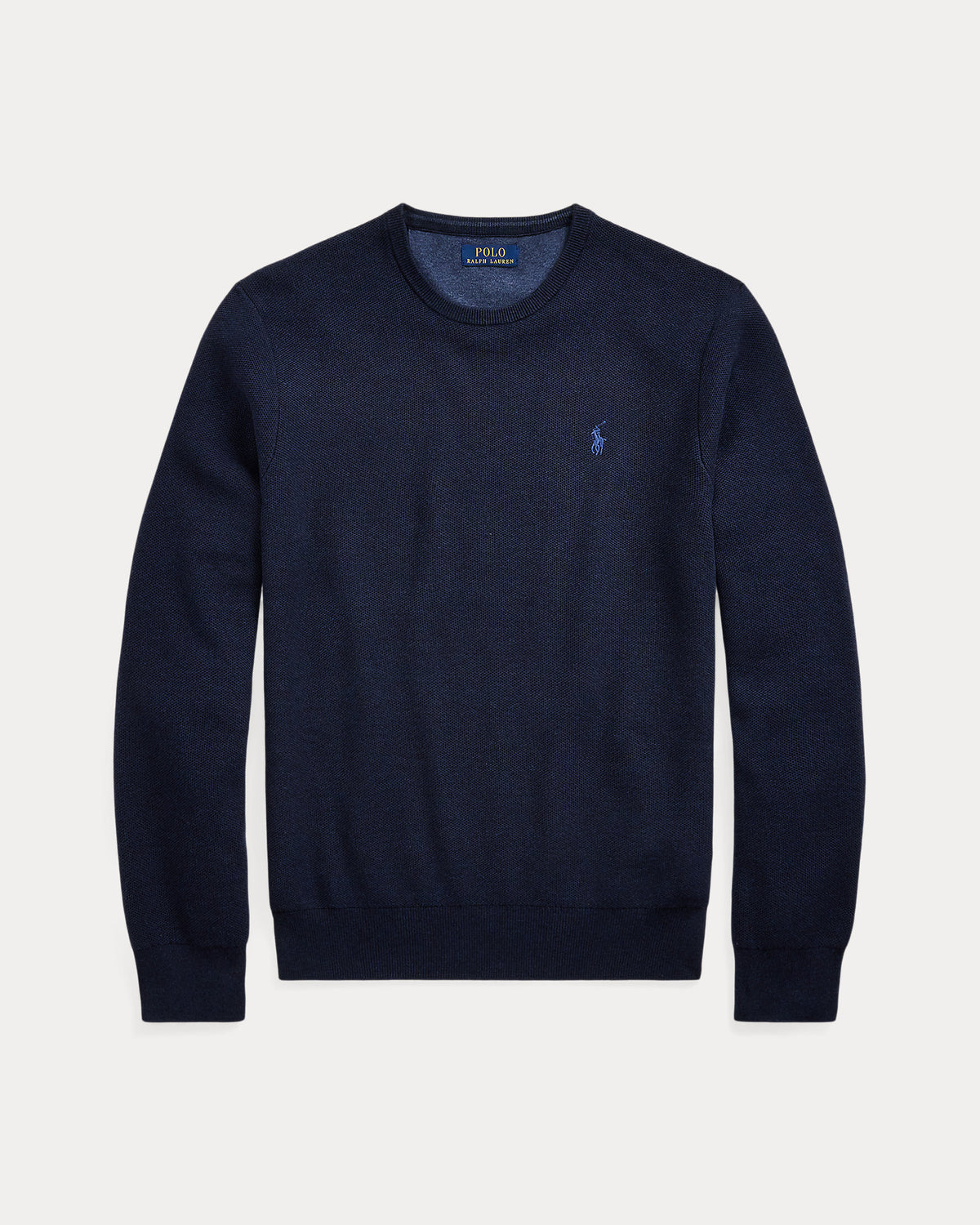 Ralph Lauren MeshKnit Cotton Crewneck Sweater