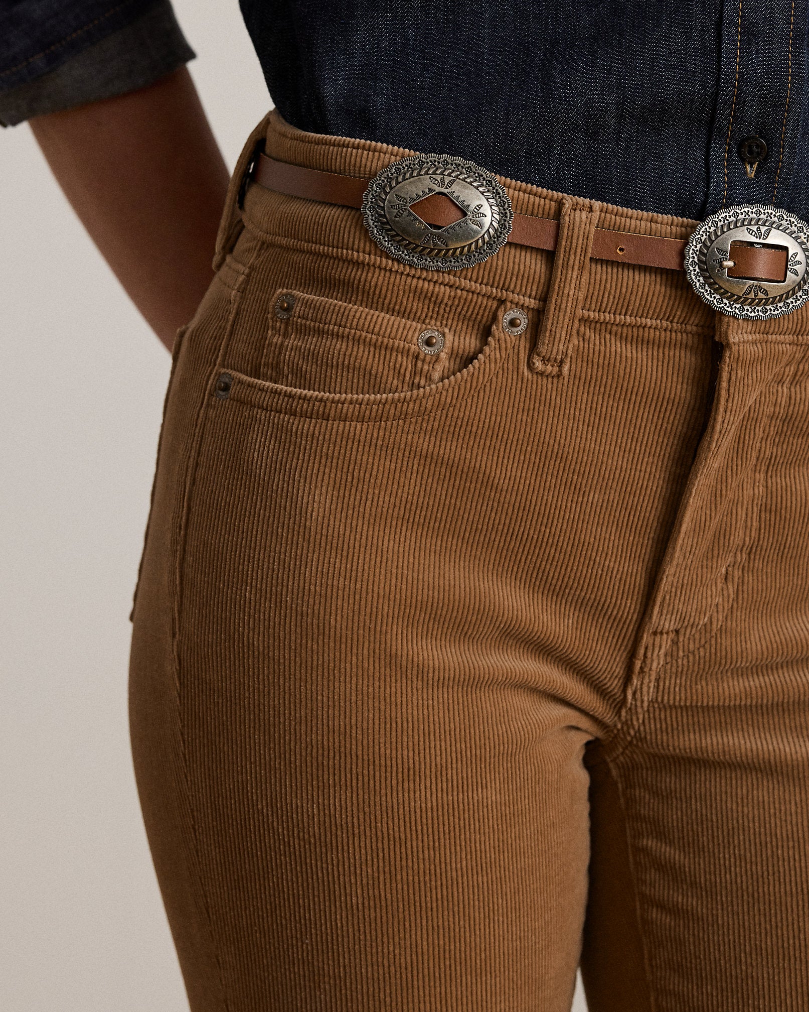 Ralph Lauren Stretch Corduroy MidRise Straight Pant