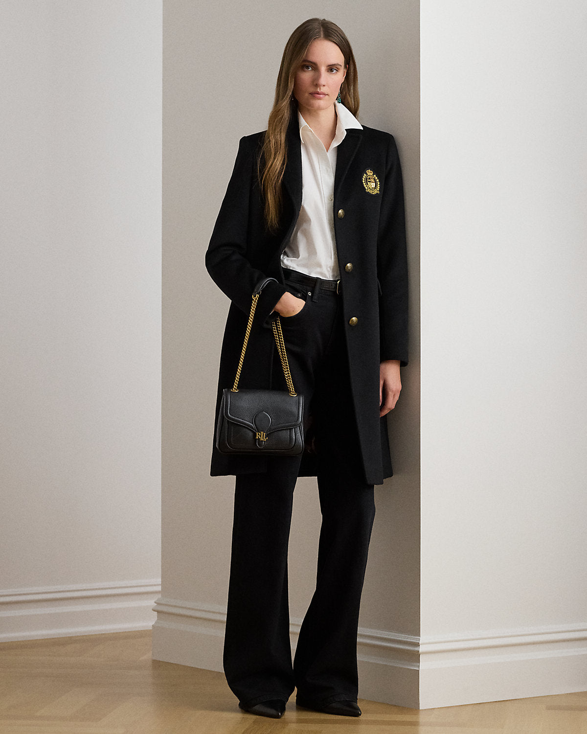 Ralph Lauren CrestPatch WoolBlend Coat