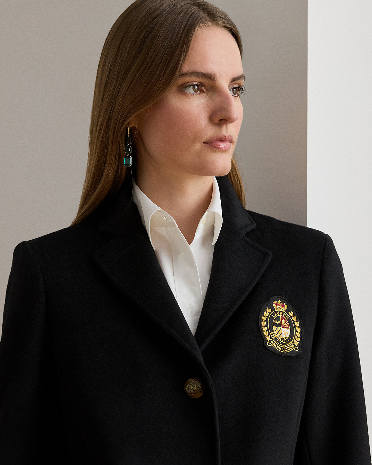 Ralph Lauren CrestPatch WoolBlend Coat