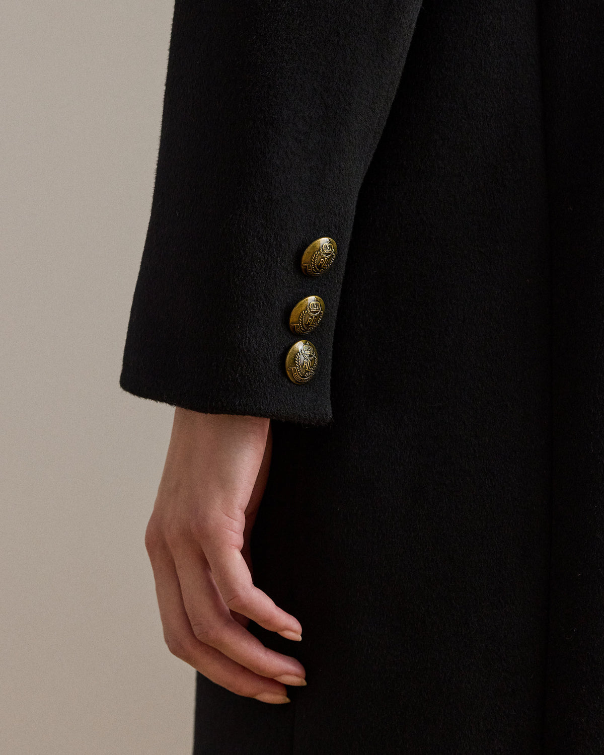 Ralph Lauren CrestPatch WoolBlend Coat