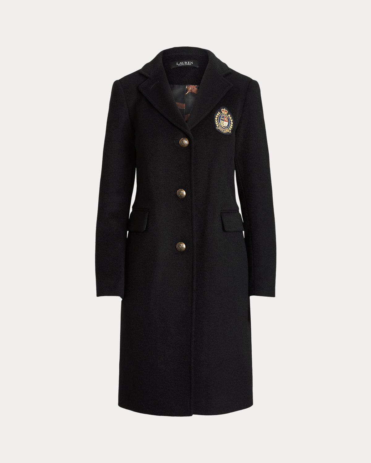 Ralph Lauren CrestPatch WoolBlend Coat