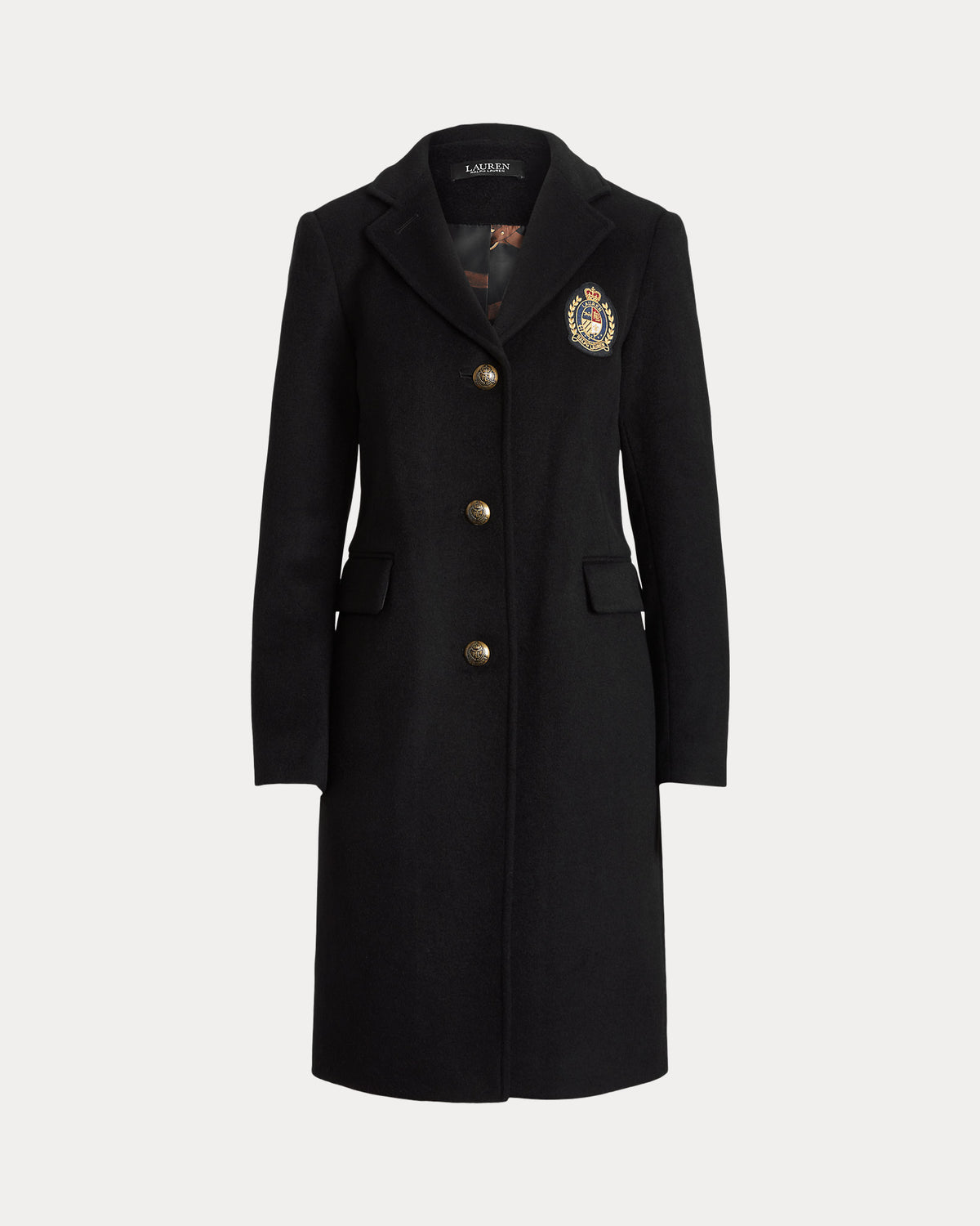 Ralph Lauren CrestPatch WoolBlend Coat