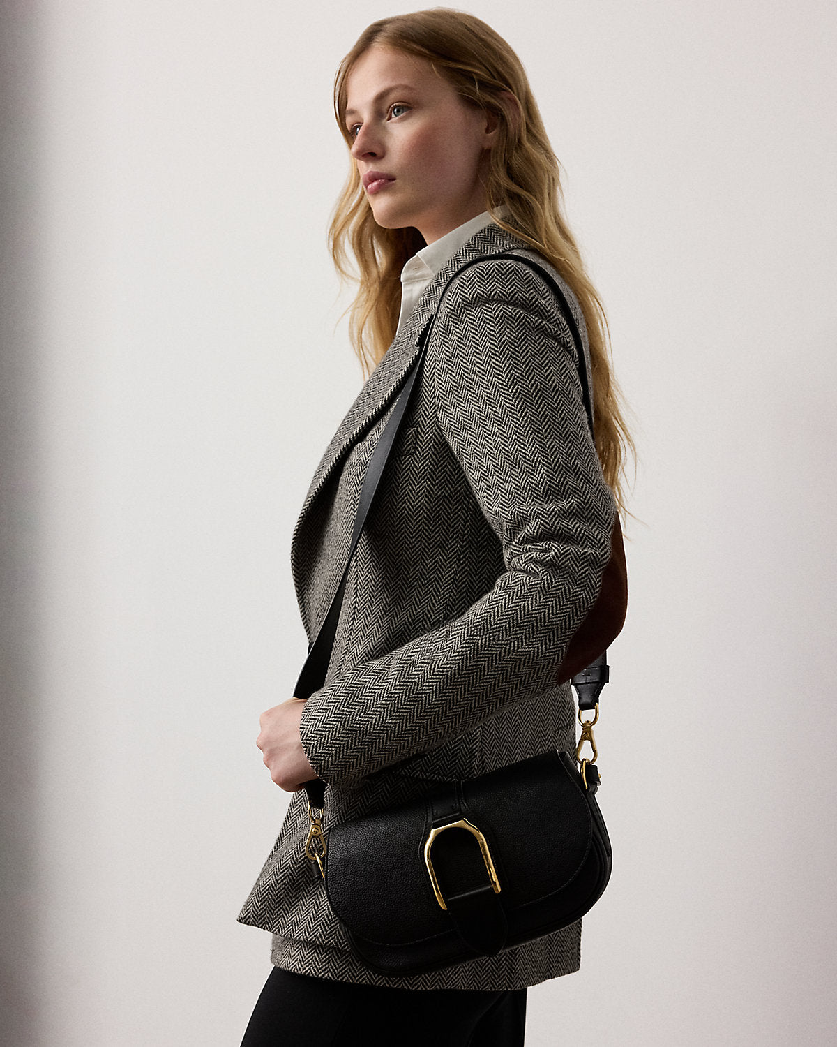 Ralph Lauren Welington Calfskin Shoulder Bag