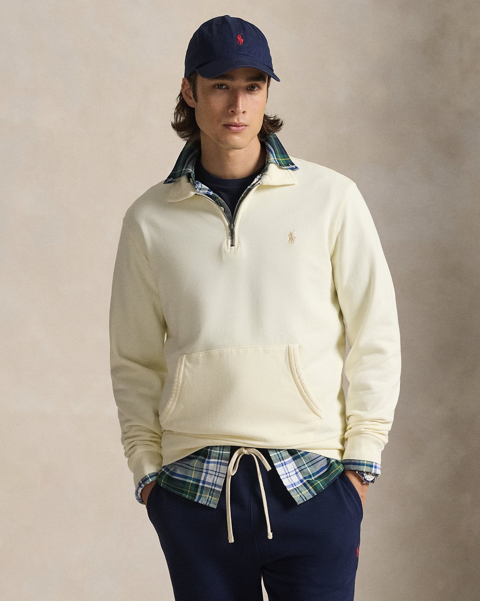 Ralph Lauren Loopback Fleece QuarterZip Sweatshirt