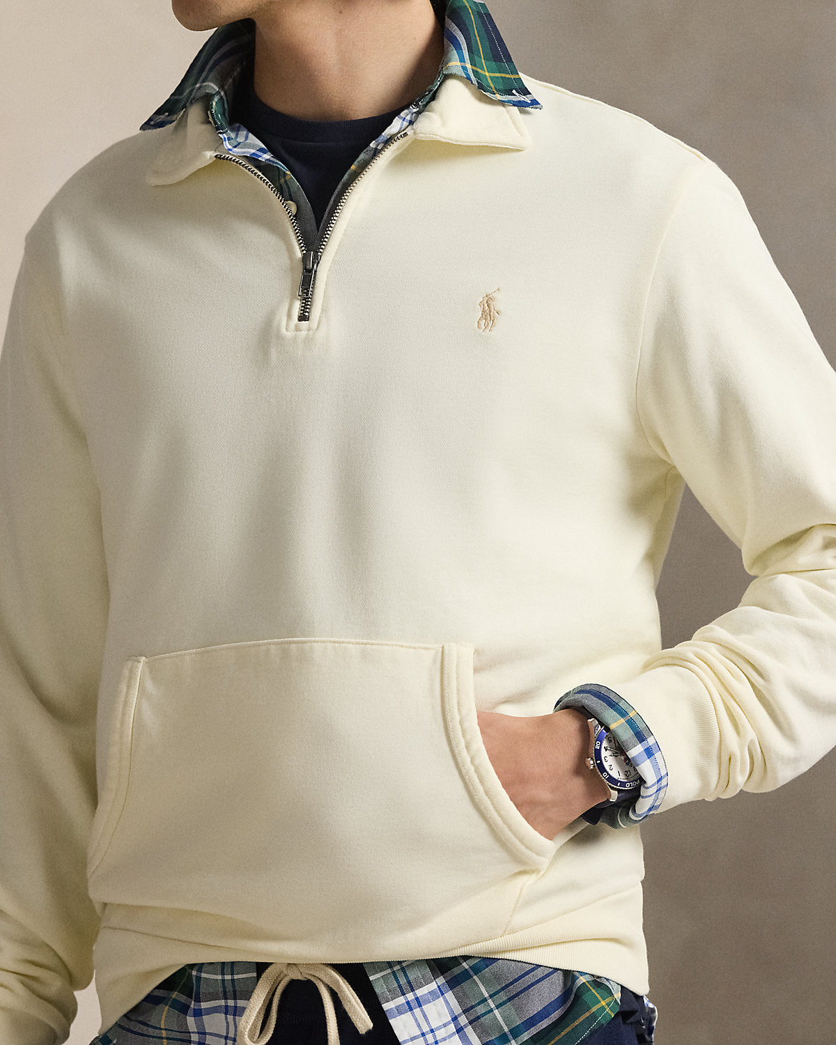 Ralph Lauren Loopback Fleece QuarterZip Sweatshirt