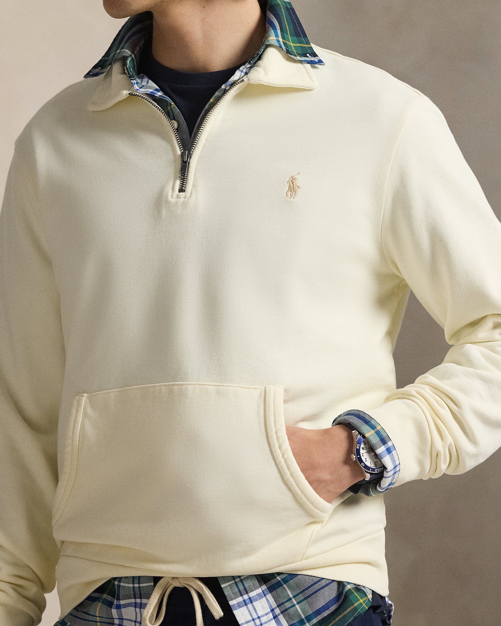 Ralph Lauren Loopback Fleece QuarterZip Sweatshirt