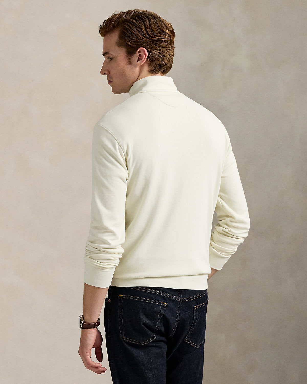 Ralph Lauren Luxury Jersey QuarterZip Pullover