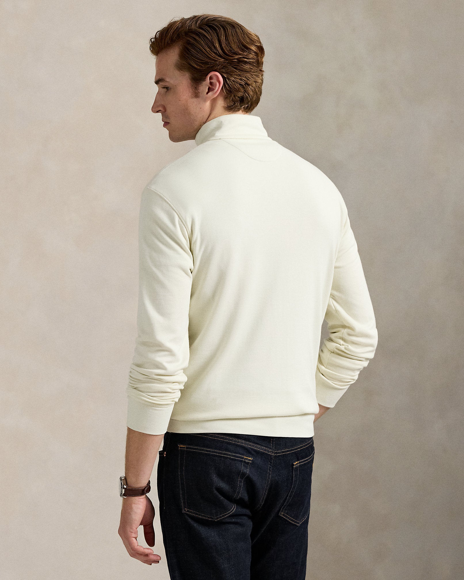 Ralph Lauren Luxury Jersey QuarterZip Pullover