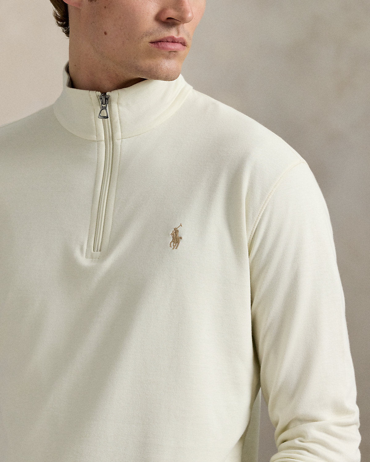 Ralph Lauren Luxury Jersey QuarterZip Pullover