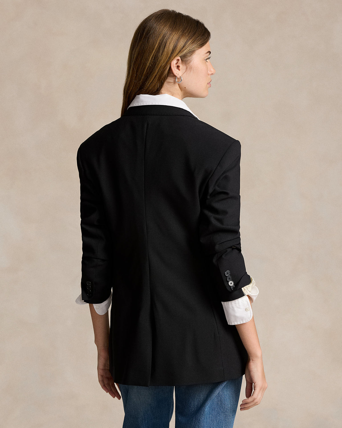 Ralph Lauren SingleBreasted Stretch Wool Blazer