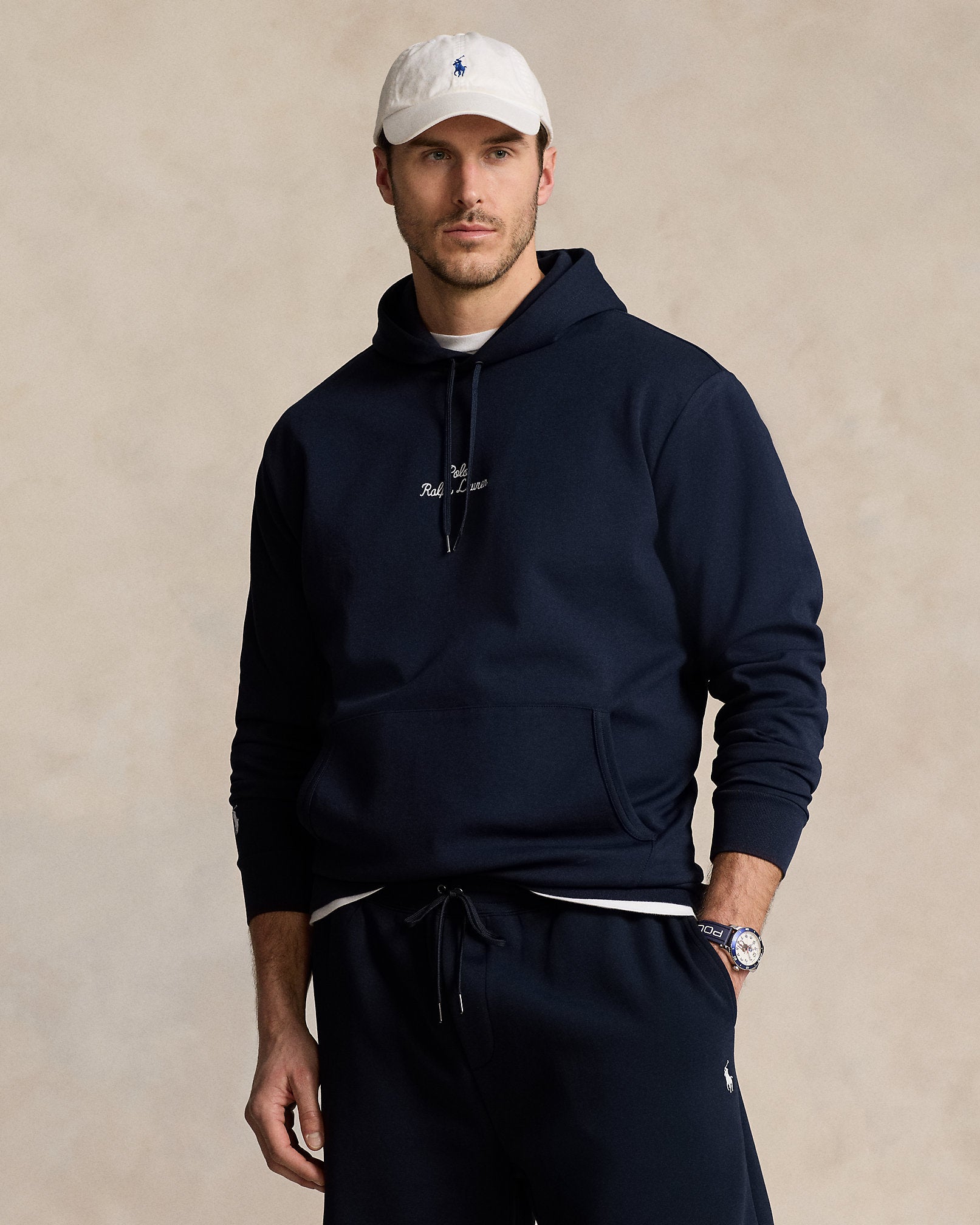 Ralph Lauren Logo DoubleKnit Hoodie