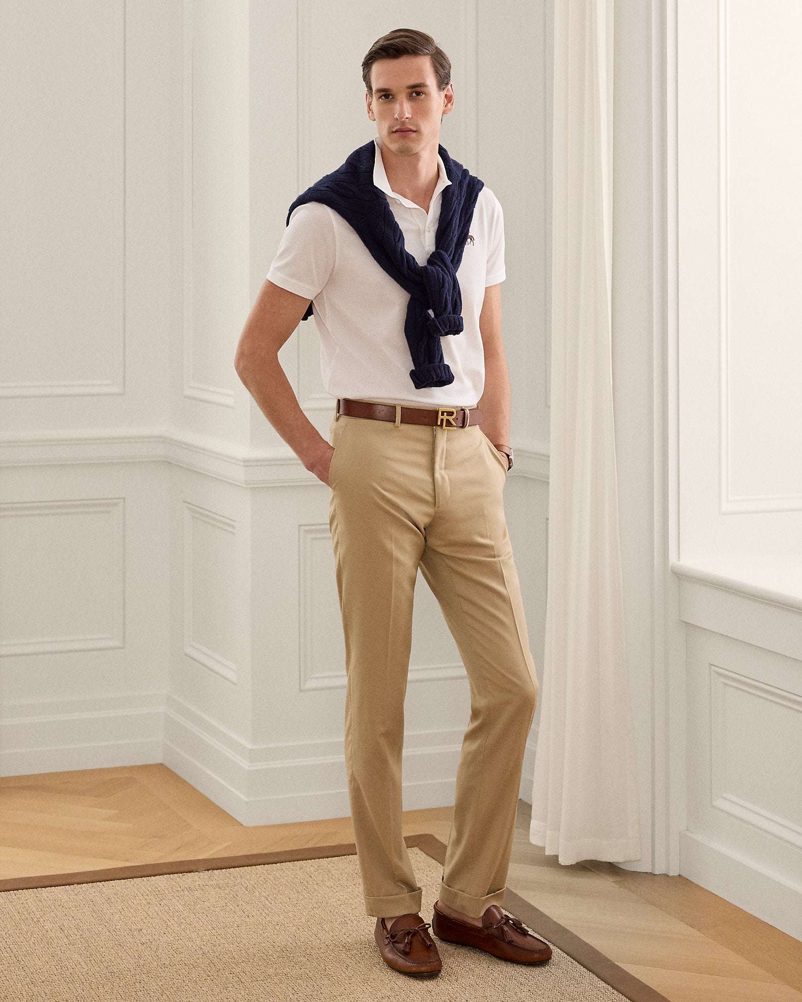 Ralph Lauren Custom Slim Fit Piqué Polo Shirt
