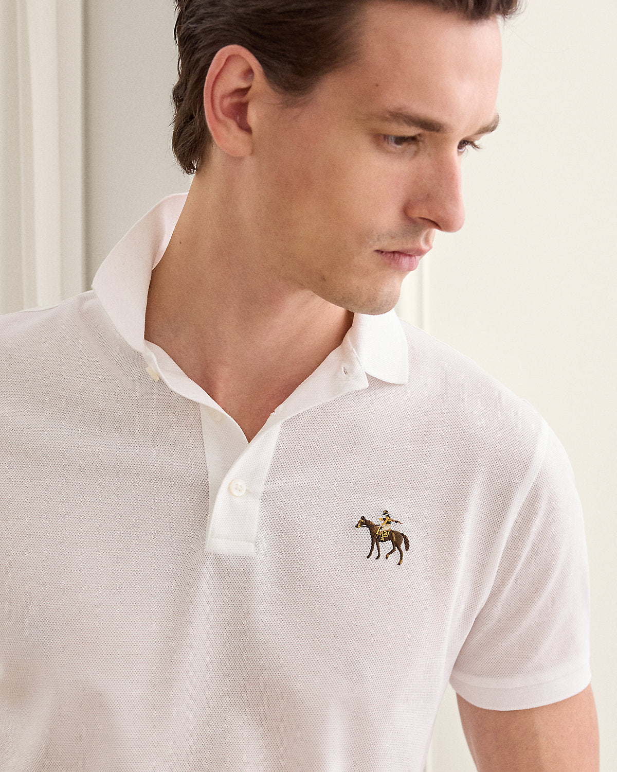 Ralph Lauren Custom Slim Fit Piqué Polo Shirt