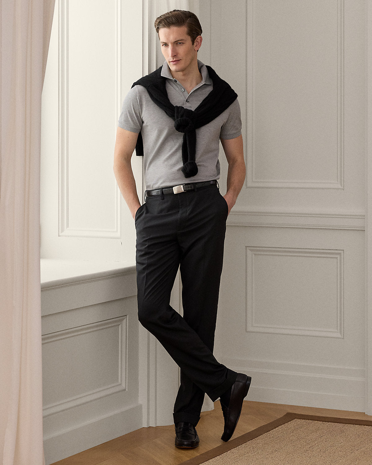 Ralph Lauren Custom Slim Fit Piqué Polo Shirt