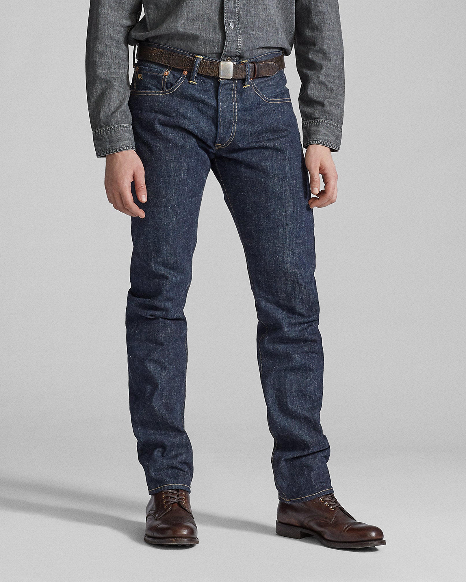 Ralph Lauren Low Straight OnceWashed Selvedge Jean