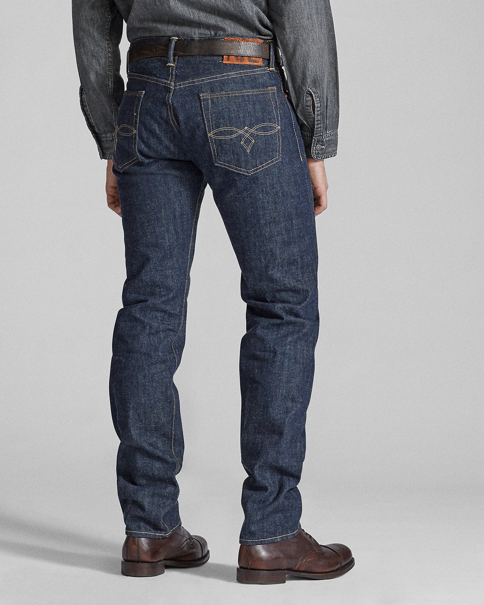 Ralph Lauren Low Straight OnceWashed Selvedge Jean
