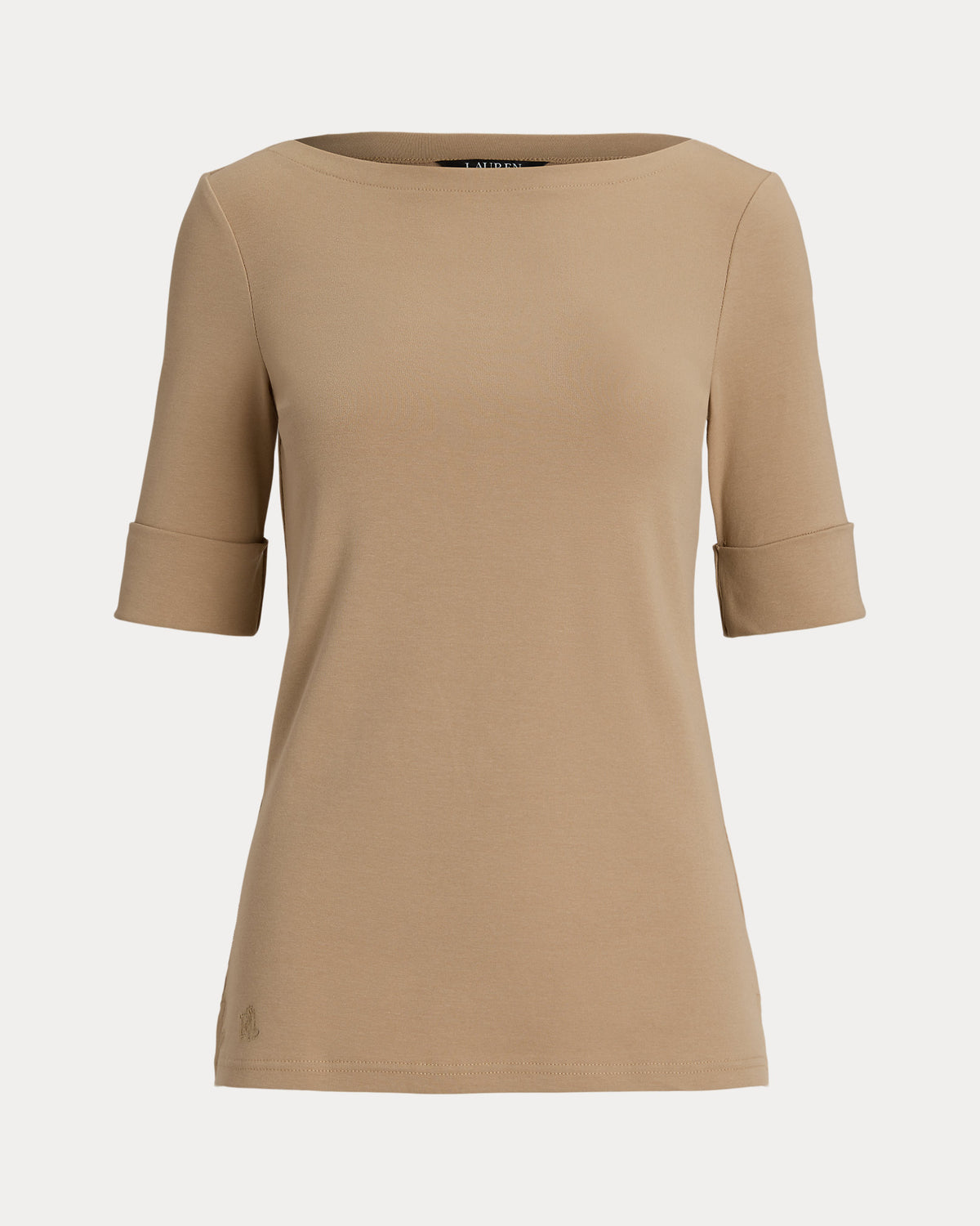 Ralph Lauren Stretch Cotton Boatneck Tee